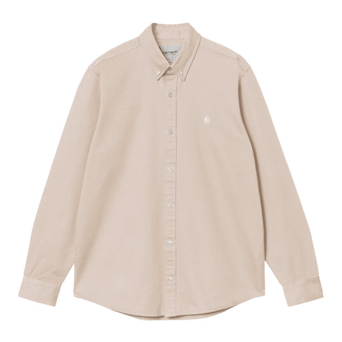 Carhartt WIP L/S Madison Shirt Chemise - Fleur De Sel / Wax - Streetart.fr