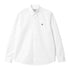 Carhartt WIP L/S Madison Shirt Chemise - White / Black - Streetart.fr
