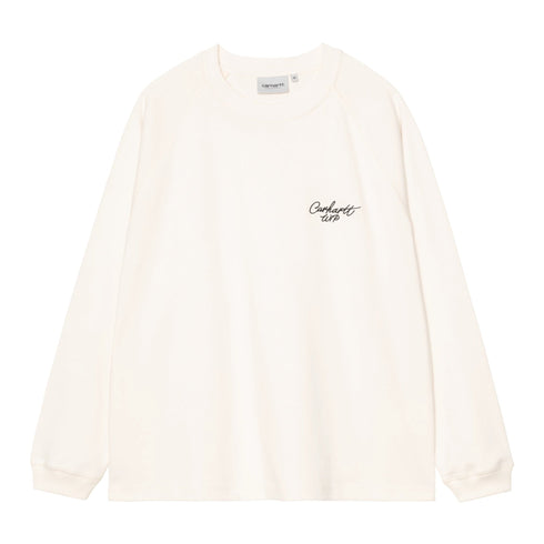 Carhartt WIP L/S Signature Rib T-Shrit - Wax / Black - Streetart.fr