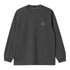 Carhartt Wip L/S Vista T-Shirt - Black Garment Dyed - Streetart.fr