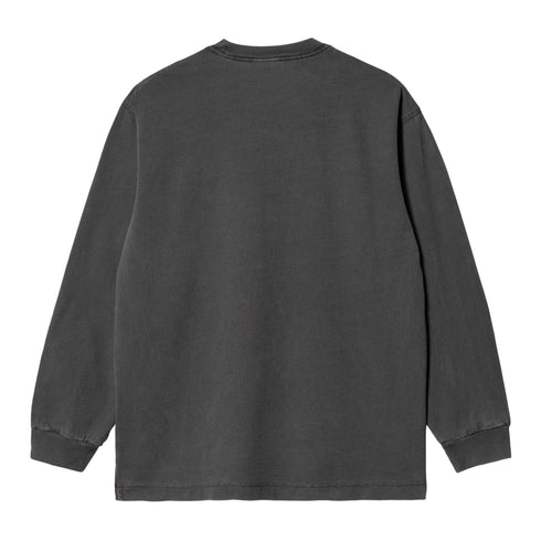 Carhartt Wip L/S Vista T-Shirt - Black Garment Dyed - Streetart.fr