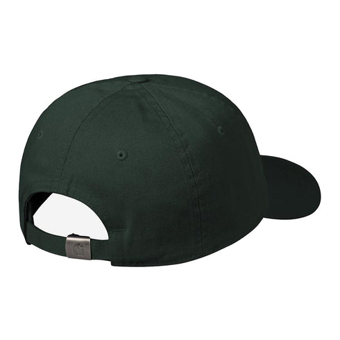 Carhartt WIP Madison Logo Cap - Dark Scarab / White — vue 2