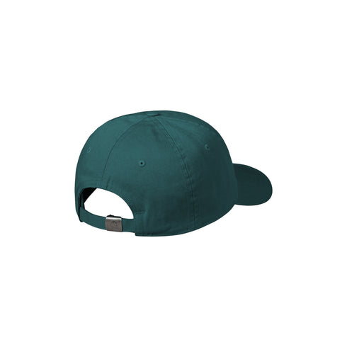 Carhartt WIP Madison Logo Cap - Malachhite / White - Streetart.fr