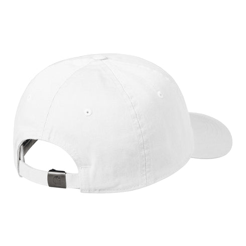 Carhartt WIP Madison Logo Cap - White / Black - Streetart.fr