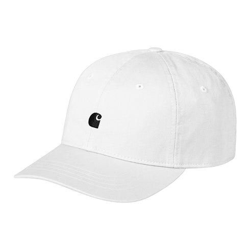 Carhartt WIP Madison Logo Cap - White / Black - Streetart.fr