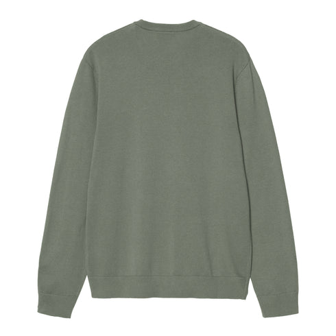 Carhartt WIP Madison Sweater - Velvet Green / White - Streetart.fr