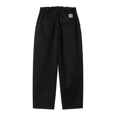 Carhartt WIP Marv Pant 'Lenexa' Twill - Black Stone Washed - Streetart.fr