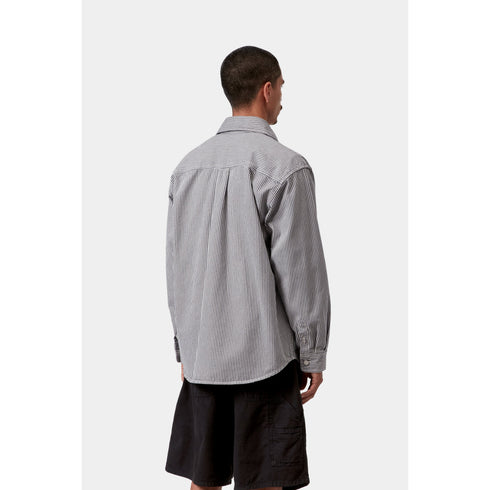 Carhartt WIP Mercer Shirt Jacket - Mercer Stripe Graphite / Bleached - I036495_3OK_06