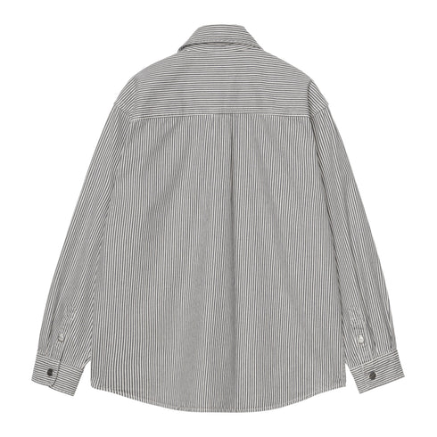 Carhartt WIP Mercer Shirt Jacket - Mercer Stripe Graphite / Bleached