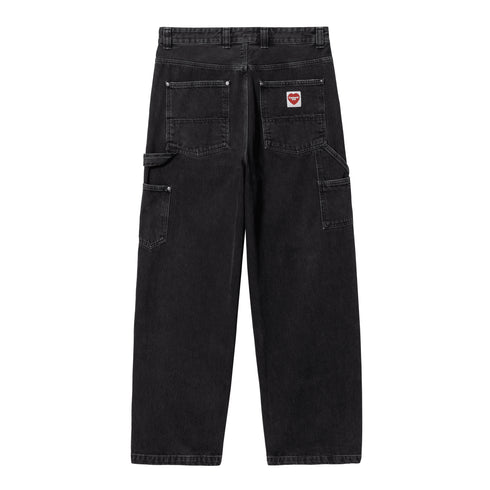 Carhartt WIP Nash Double Knee Pant - Black Stone Washed - Streetart.fr