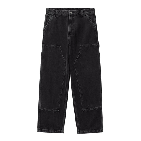 Carhartt WIP Nash Double Knee Pant - Black Stone Washed - Streetart.fr
