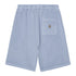 Carhartt WIP Nelson Sweat Short - Gentle Blue Garment - Streetart.fr