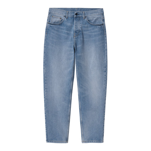 Carhartt WIP Newel Pant Blue Light Used Wash - Streetart.fr