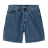 Carhartt WIP Nolan Short - Blue Heavy Stone Wash - Streetart.fr