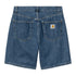 Carhartt WIP Nolan Short - Blue Heavy Stone Wash - Streetart.fr