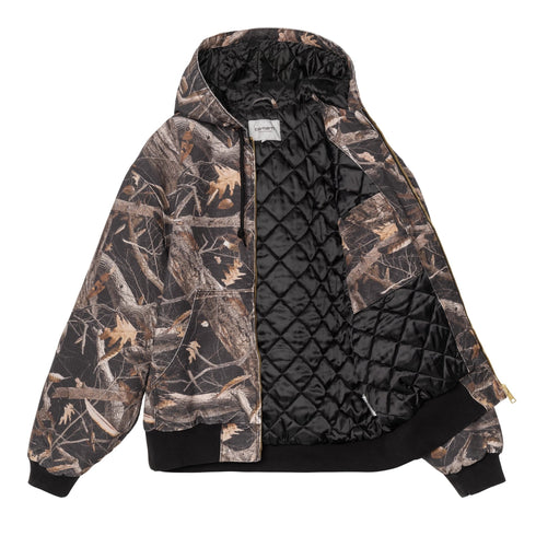 Carhartt WIP Og Active Jacket - Camo Feather Tree / Black Heavy Stone Wash - Streetart.fr