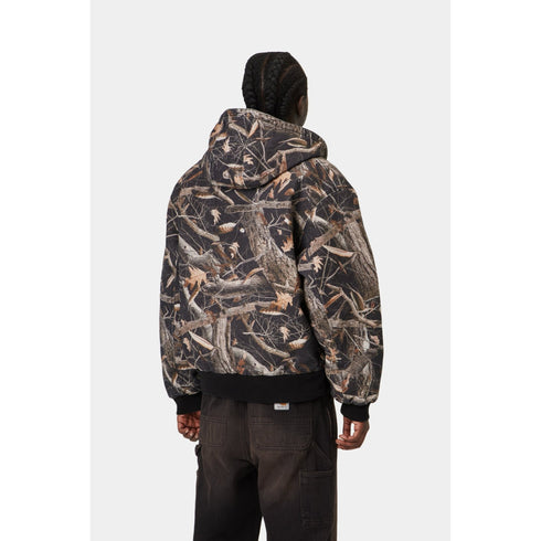 Carhartt WIP Og Active Jacket - Camo Feather Tree / Black Heavy Stone Wash - Streetart.fr
