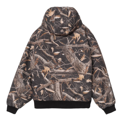 Carhartt WIP Og Active Jacket - Camo Feather Tree / Black Heavy Stone Wash - Streetart.fr
