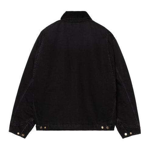 Carhartt WIP Og Detroit Jacket - Black / Black Stone Canvas - Streetart.fr