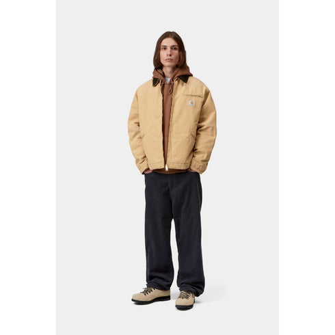 Carhartt WIP Og Detroit Jacket - Wip Dusty H / Tobacco Stone Canvas - Streetart.fr