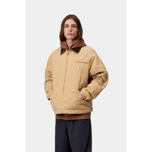 Carhartt WIP Og Detroit Jacket - Wip Dusty H / Tobacco Stone Canvas - Streetart.fr