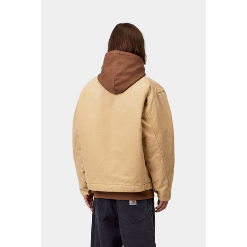 Carhartt WIP Og Detroit Jacket - Wip Dusty H / Tobacco Stone Canvas - Streetart.fr