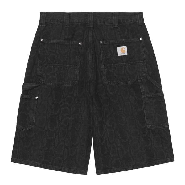Carhartt WIP Og Double Knee Short - Snake Camo Black Heavy Stone - Streetart.fr