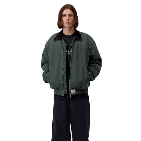 Carhartt WIP Og Santa Fe Jacket - Raven / Black Stone Canvas - Streetart.fr