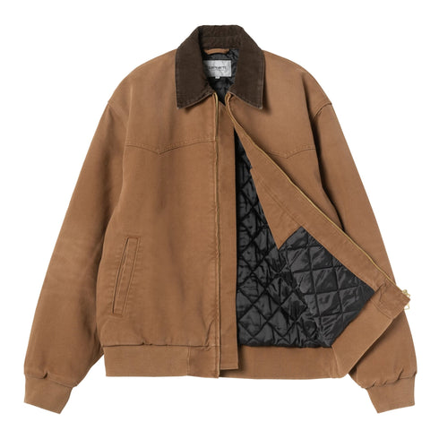 Carhartt WIP Og Santa Fe Jacket - Wip H Brown / Tobacco Stone Canvas - Streetart.fr