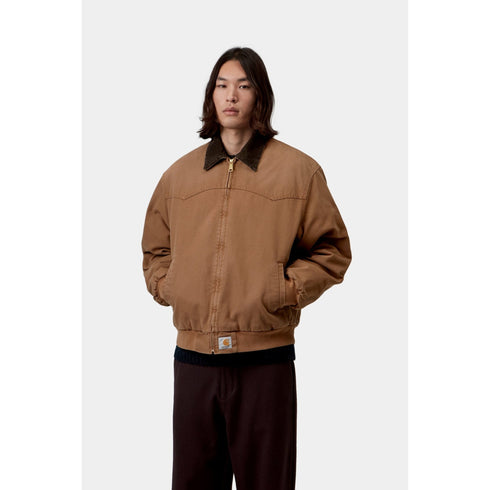 Carhartt WIP Og Santa Fe Jacket - Wip H Brown / Tobacco Stone Canvas - Streetart.fr