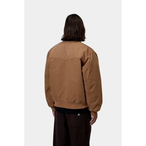 Carhartt WIP Og Santa Fe Jacket - Wip H Brown / Tobacco Stone Canvas - Streetart.fr