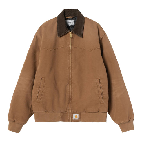 Carhartt WIP Og Santa Fe Jacket - Wip H Brown / Tobacco Stone Canvas - Streetart.fr