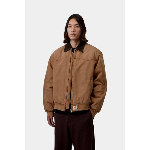 Carhartt WIP Og Santa Fe Jacket - Wip H Brown / Tobacco Stone Canvas - Streetart.fr