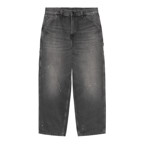 Carhartt WIP Og Single Knee Pant - Black Destroy Wash Splatter - Streetart.fr