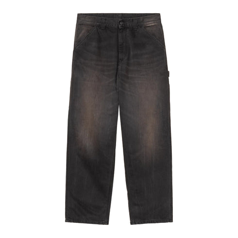 Carhartt WIP Og Single Knee Pant - Black Tobacco Used Wash - Streetart.fr