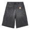 Carhartt WIP Og Single Knee Short - Black Destroy Wash Splatter - Streetart.fr