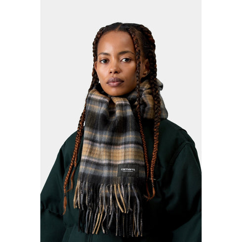 Carhartt WIP Parson Scarf - Parson Check / Wip Dusty H Brown - Streetart.fr