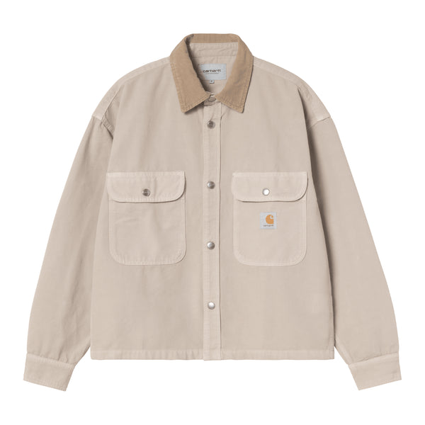 Carhartt WIP Prescott Shirt Jacket - String / Leather Garment Dyed - Streetart.fr