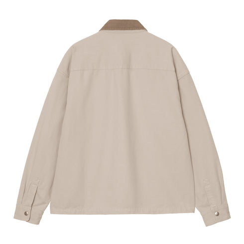 Carhartt WIP Prescott Shirt Jacket - String / Leather Garment Dyed - Streetart.fr