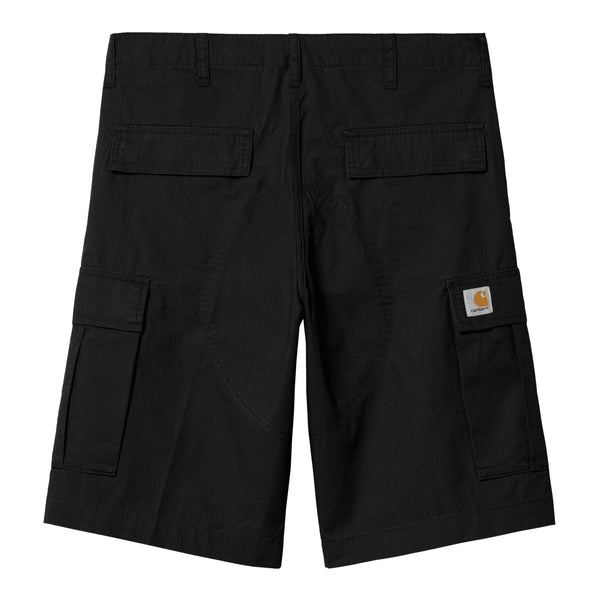 Carhartt WIP Regular Cargo Short - Black Rinsed