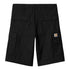 Carhartt WIP Regular Cargo Short - Black Rinsed - Streetart.fr