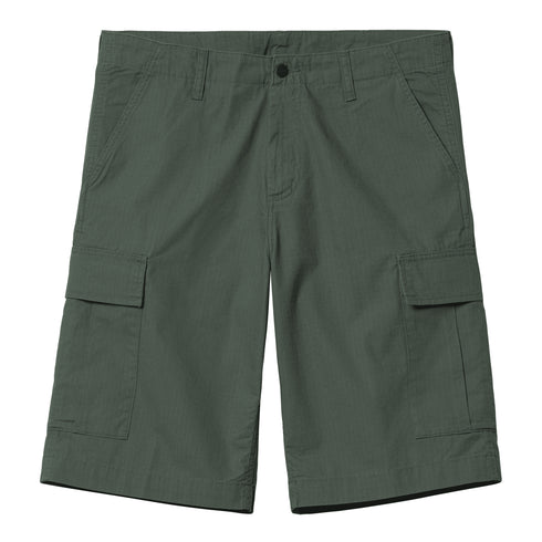 Carhartt WIP Regular Cargo Short Duck Green Rinsed - Streetart.fr