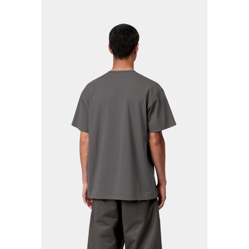 Carhartt Wip S/S American Script T-Shirt - Graphite - I029956_87_XX