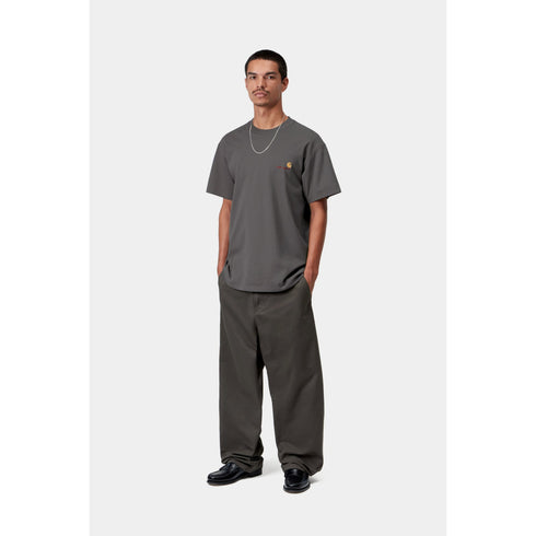 Carhartt Wip S/S American Script T-Shirt - Graphite - I029956_87_XX