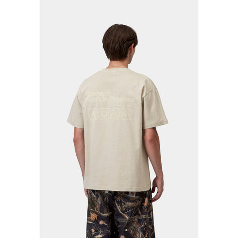 Carhartt WIP S/S Boxed T-Shirt - Fleur De Sel Garment Dyed - I037256_2LP_GD
