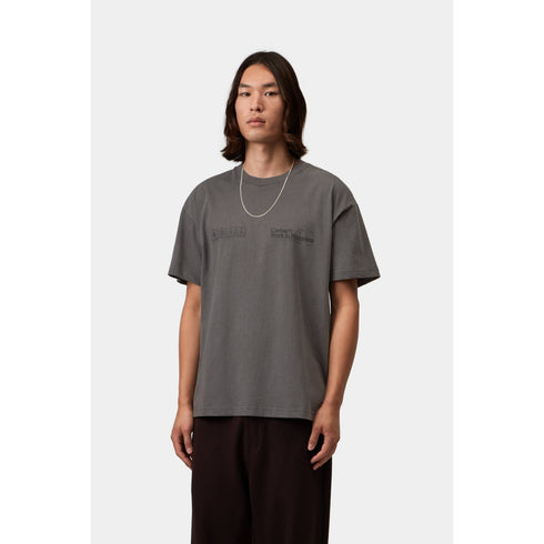 Carhartt WIP S/S Boxed T-Shirt - Soot Garment Dyed - I037256_26_GD