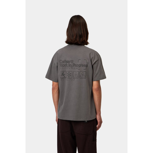 Carhartt WIP S/S Boxed T-Shirt - Soot Garment Dyed - I037256_26_GD