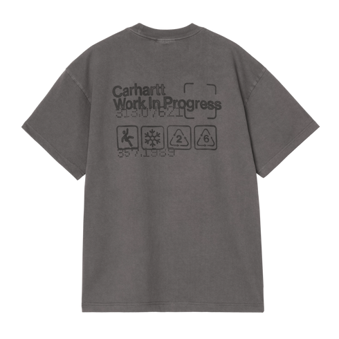 Carhartt WIP S/S Boxed T-Shirt - Soot Garment Dyed - I037256_26_GD