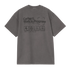 Carhartt WIP S/S Boxed T-Shirt - Soot Garment Dyed - I037256_26_GD