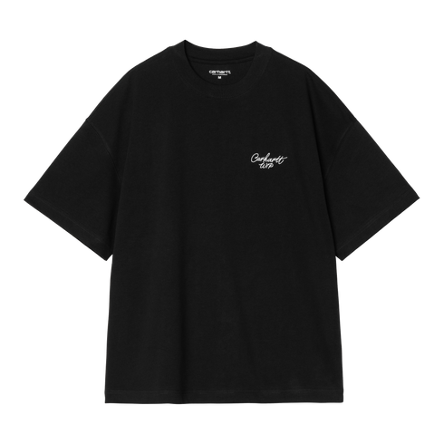 Carhartt WIP S/S Signature Script T-Shirt - Black / White - I033828_0D2_XX